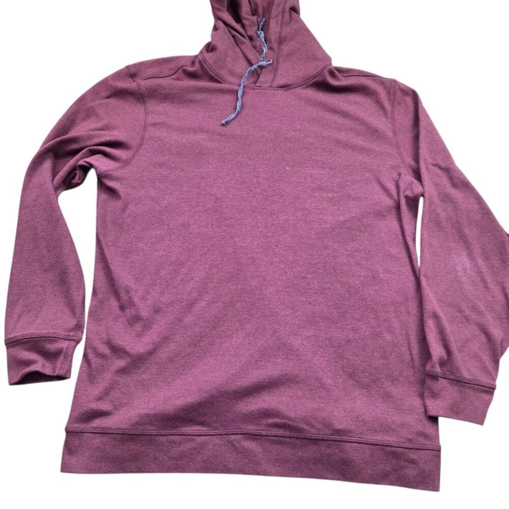 The Normal Brand Hoodie Mens Large Red Burgundy Hooded Sweatshirt Pullover